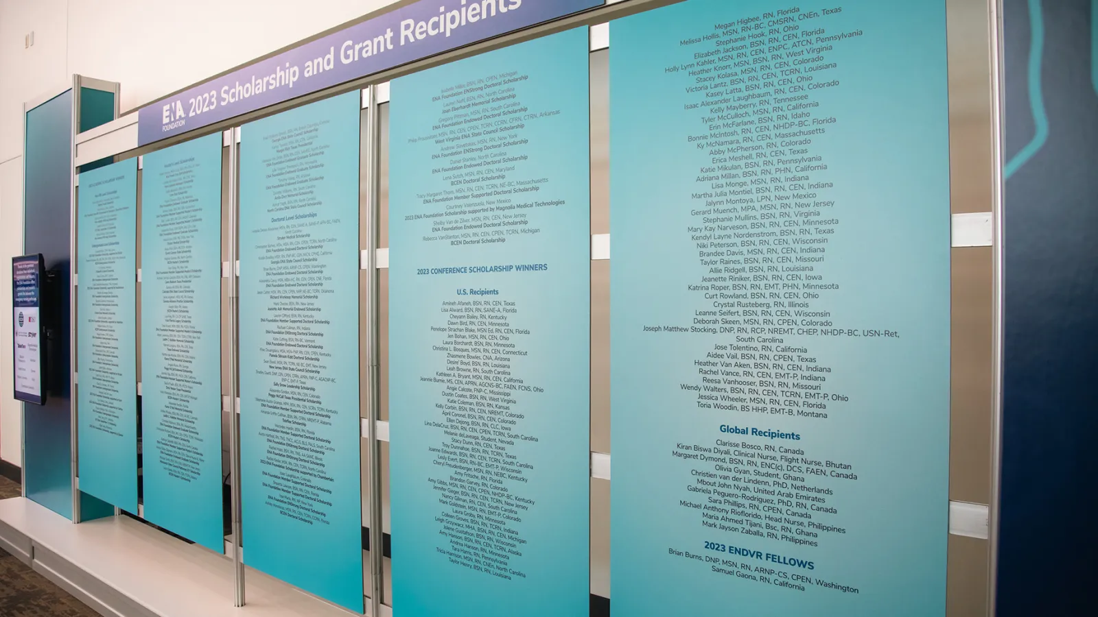 scholarships and grants hall of honor